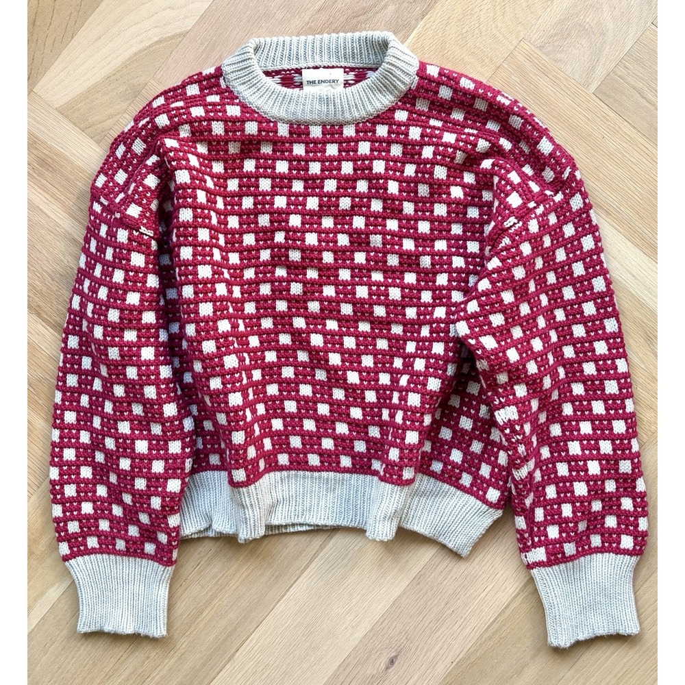 The Endery 100% Merino Wool Sweater Made In Peru Size L/ XL Pullover Knit